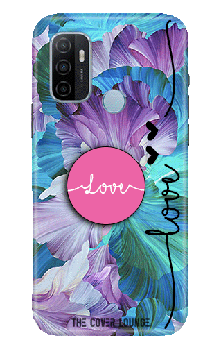Floral Custom Case With Free Pop Holder